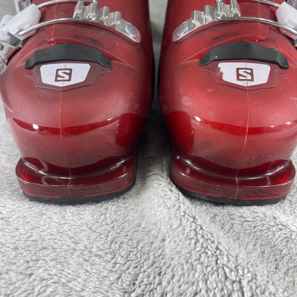Salomon Ski Boots RT Junior 26-26.5 305mm Red T3 Downhill 3-Buckle Alpine